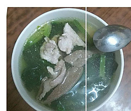 猪肝瘦肉菠菜汤的做法
