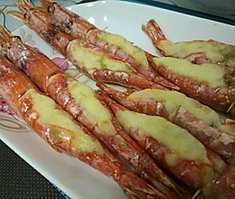 烤阿根廷红虾的做法