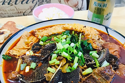 双倍的快乐：冒烤鸭+冒毛肚