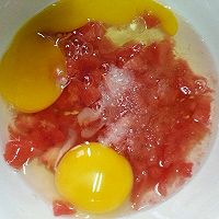 健康营养西红柿蒸水蛋#全民赛西红柿炒蛋#的做法图解4