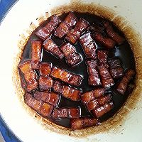 珐琅铸铁锅-秘制红烧肉的做法图解4