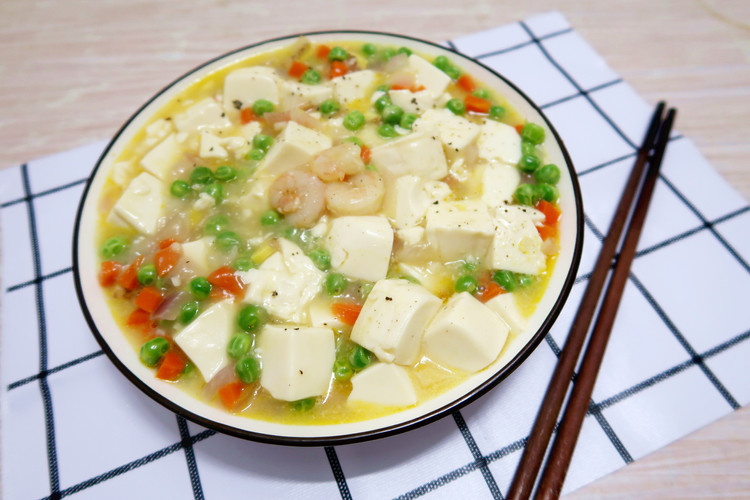 超嫩虾仁豆腐的做法