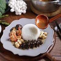 营养师推荐菌菇海参鲜虾捞饭的做法图解17