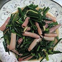 韭苔炒海肠（附:海肠的处理方法）的做法图解8