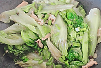 豆豉蒜蓉肉片炒生菜的做法
