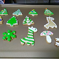 #令人羡慕的圣诞大餐#多款圣诞树饼干的做法图解12