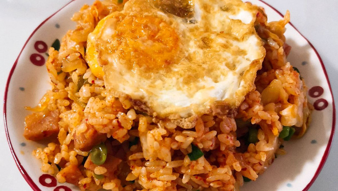 超快手韩式泡菜炒饭
