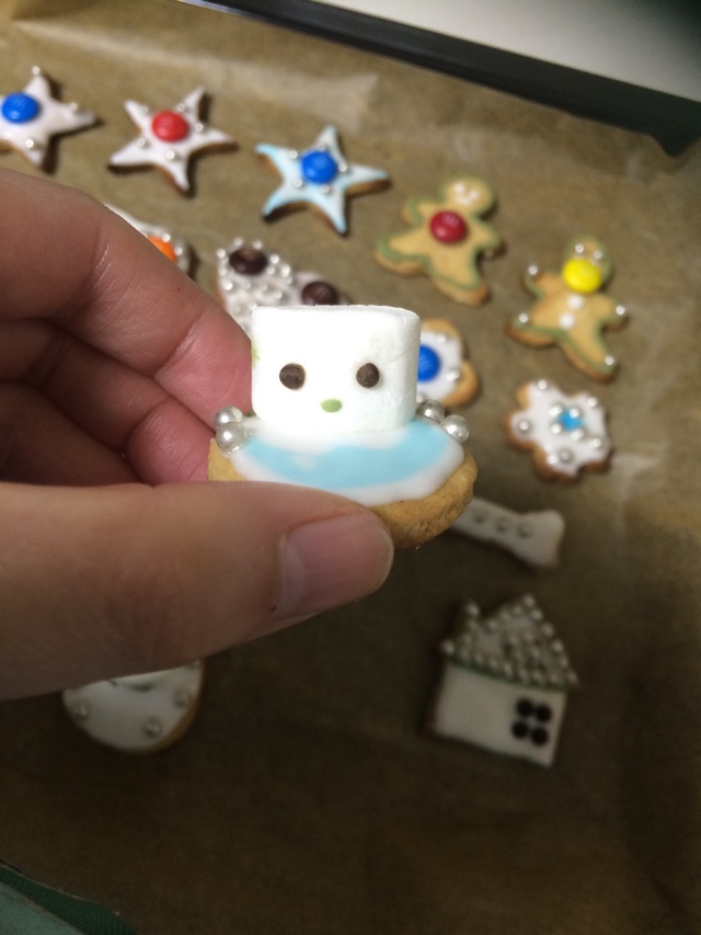 圣诞雪人姜饼的做法图解14