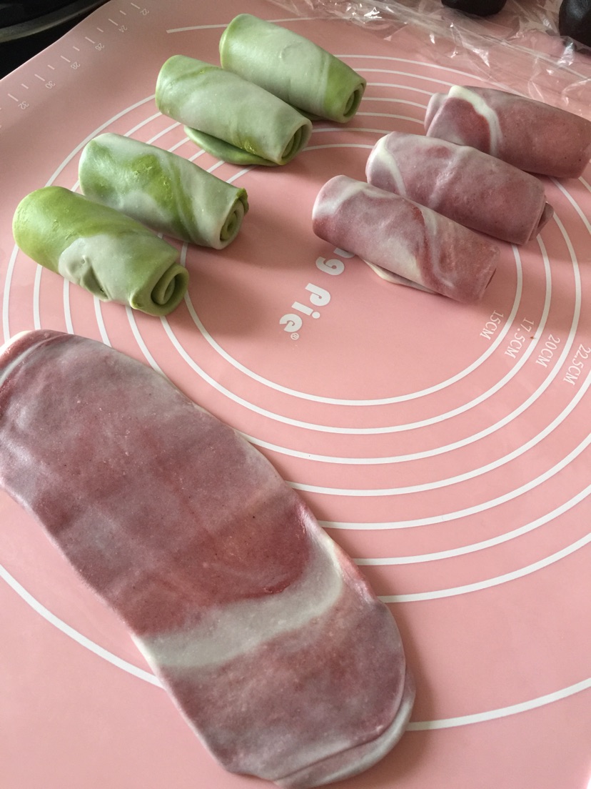 抹茶蛋黄酥的做法图解12
