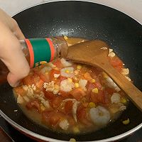 鸡肉番茄鲜虾意面的做法图解6