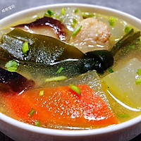 #人人能开小吃店#海带冬瓜香菇鲜肉汤的做法图解13