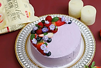水果紫薯鲜奶蛋糕的做法