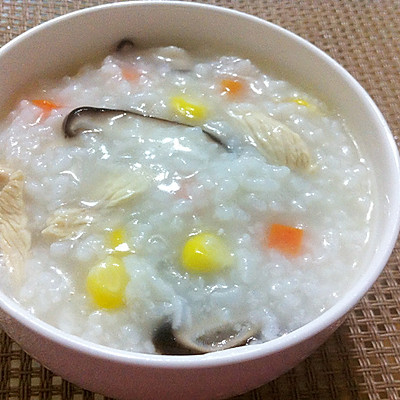 香菇鸡肉粥