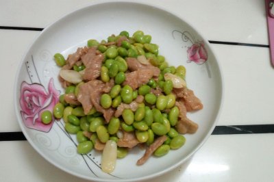 毛豆炒肉