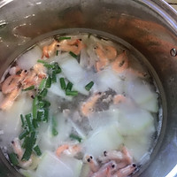 东瓜鲜虾汤的做法图解3