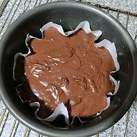 口感超好且易成功的酒心巧克力蛋糕(6寸)的做法图解8