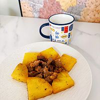 #养生打卡#烤凤梨牛排的做法图解4