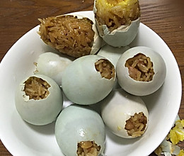 糯米酿咸鸭蛋的做法