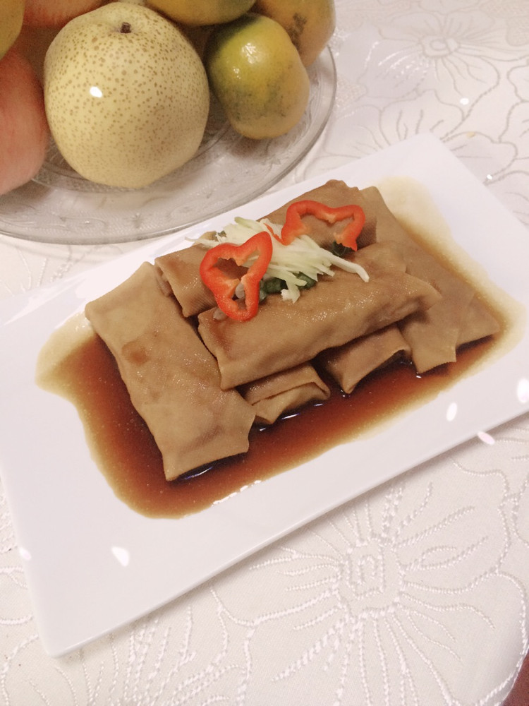 红烧百叶包的做法