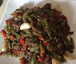 自制酸豆角炒牛肉的做法
