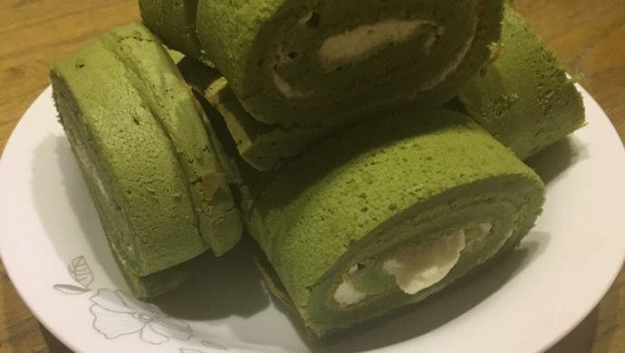 抹茶奶油夹心蛋糕