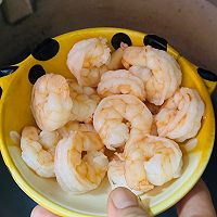 大虾段烧毛豆的做法图解4