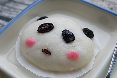 不放糖也很甜——熊猫酒酿米馒头