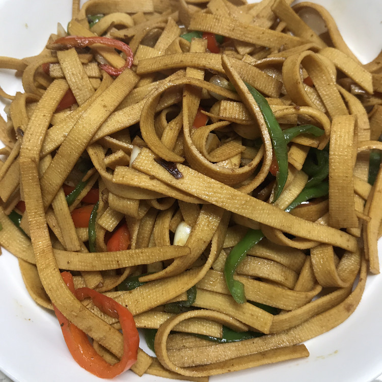 辣椒炒豆腐丝的做法