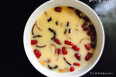 香菇红枣鸡蛋羹
