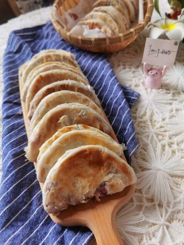 一口平底锅就能做香酥又软糯‼️紫薯芋泥饼