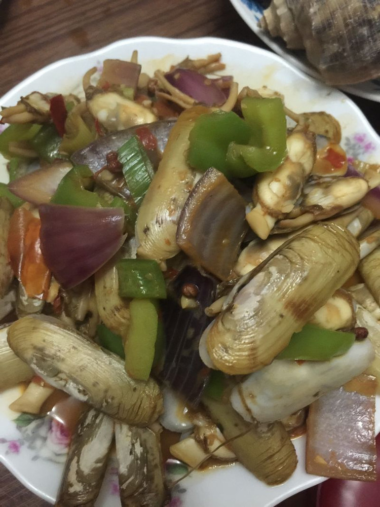 辣炒蛏子的做法