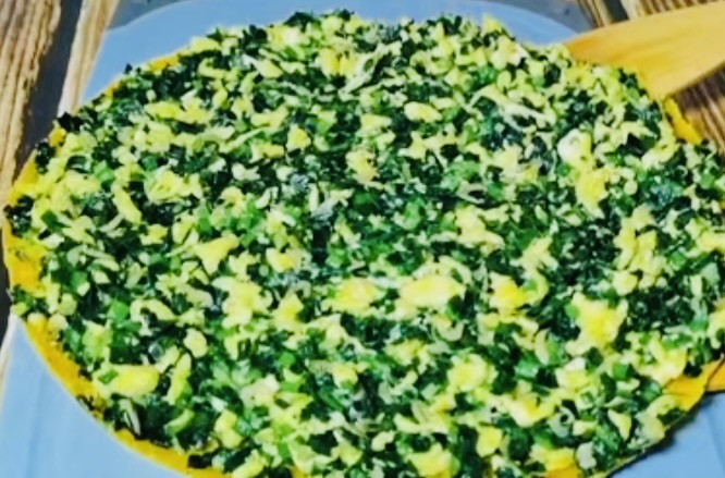 韭菜鸡蛋烀饼的做法