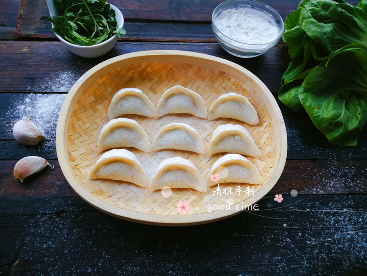 手工荠菜猪肉饺子做法的做法