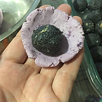 紫薯黑芝麻汤圆#浪漫樱花季#的做法图解8