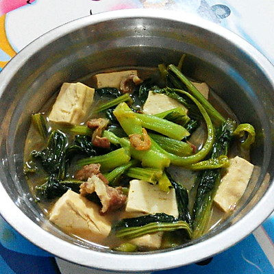 潮州春菜炖豆腐