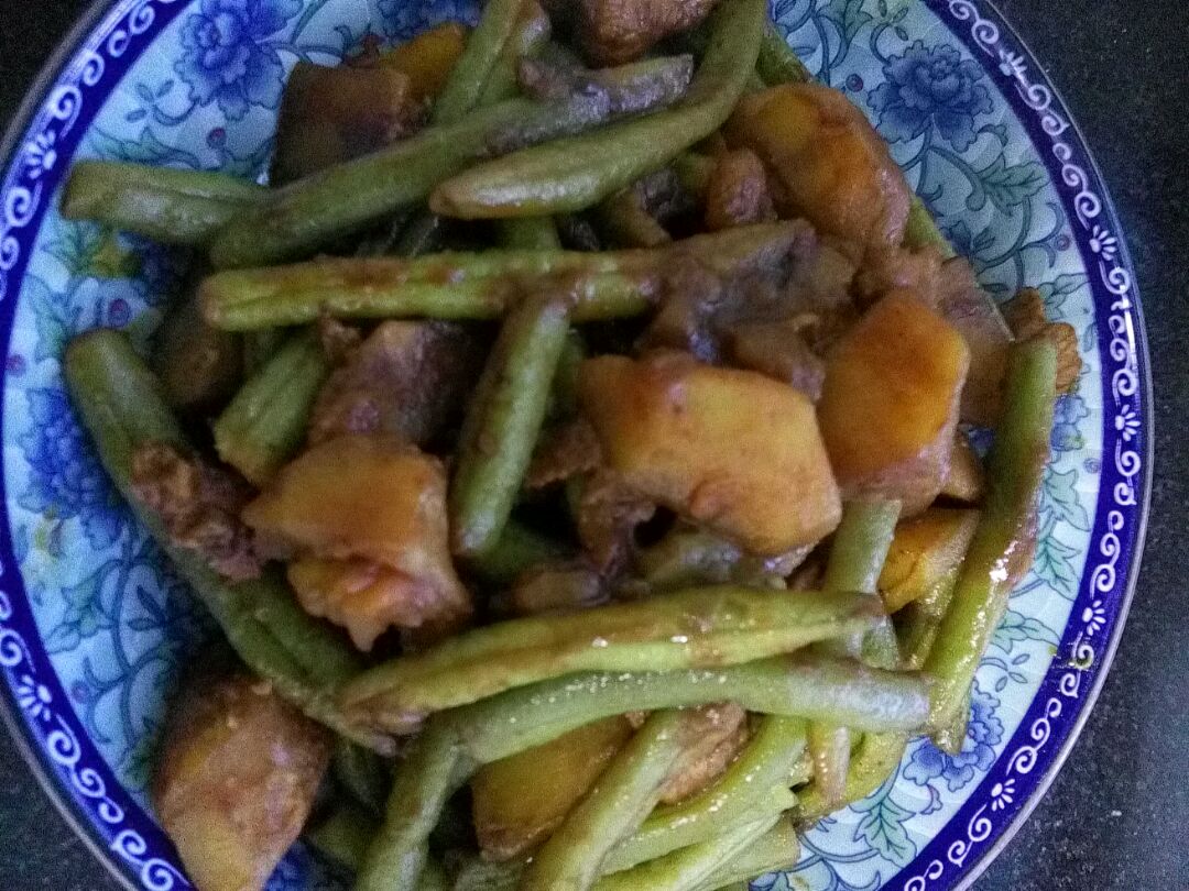 Chinese Recipe : Pork Stewed with Asparagus Bean (中菜食譜 : 白豆角煮豬肉 ) | .