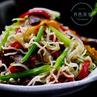 风干肠芹菜什锦炒米粉的做法图解17