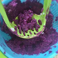 三彩素糕（紫薯+山药+红豆）#宝宝辅食#的做法图解6