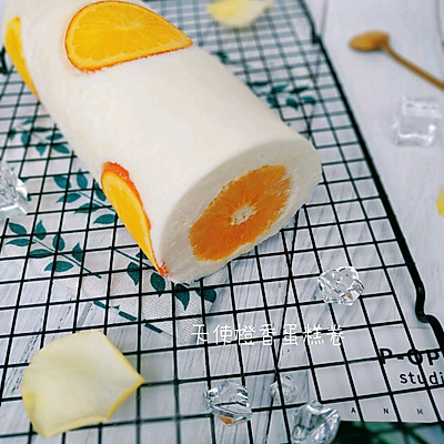 五颗橙子的天使橙香蛋糕卷