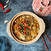 #快手又营养，我家的冬日必备菜品#白菜肉沫粉丝煲的做法图解9