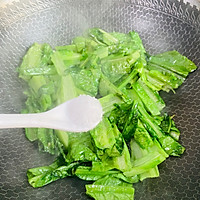 #春日时令，美味尝鲜#清炒油麦菜的做法图解7