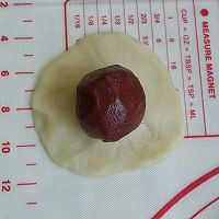 红曲豆沙酥的做法图解3