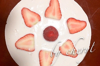简单易做版~草莓酸奶冻芝士cack