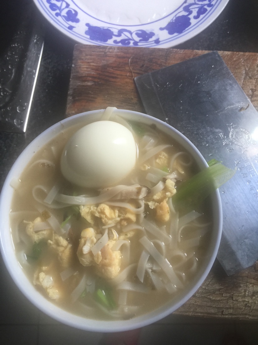鸡蛋青菜煮挂面的做法图解4