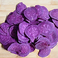 无油烤紫薯片的做法图解2