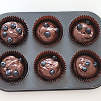 巧克力蓝莓麦芬#美的绅士烤箱#的做法图解10