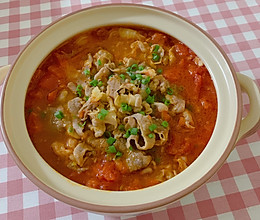 宴客菜 秋冬暖身汤菜 番茄肥牛粉丝汤的做法