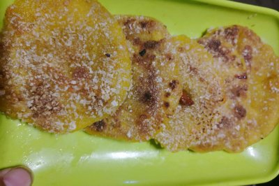 南瓜糯米栗子饼