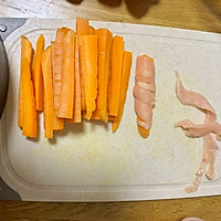 自制狗零食之胡萝卜鸡肉条的做法图解4
