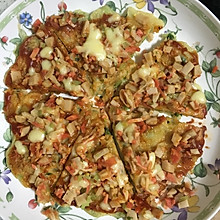没有烤箱也可以做的煎饼版披萨